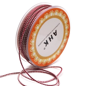 Three-color woven dragon pattern cord 1.5mm on professional spool for DIY jewelry