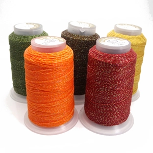 Cielo Stellato Tinto Filo Cerato Metallico 6 Fili Cordino in Nylon Per DIY Braccialetto Ciondolo Creazione Gioielli Intrecciati a Mano