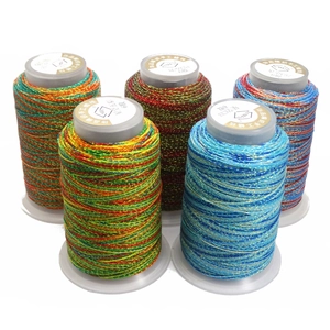 Multicolor Starry Night Gradient 6-Ply Braided Waxed Cord For DIY Bracelet Handwoven Jewelry Making Craft Sewing Line
