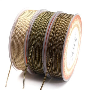 1.4mm and 1.7mm dual-tone braided jewelry cords on spools for DIY bracelets and necklaces