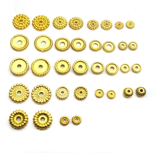 Brass Gold Plated Spacer Beads Flat Washers DIY Jewelry Making Components For Necklace Earrings Vintage Style Findings