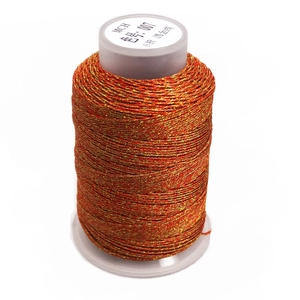 Hilo de bordar metálico rojo y dorado cordón de 6 hebras para hacer joyas DIY
