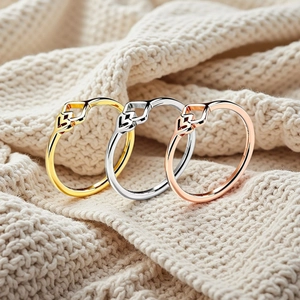 Minimalistischer Titanstahl Geometrischer Ring Für Damen 18K Vergoldet Koreanischer Stil Modeschmuck Fingerring Geschenk