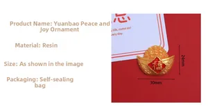 Detailaufnahme eines 30x24mm Harz-Goldbarrens für DIY-Schmuck und Dekorationen