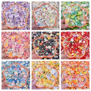 DIY Resin Accessories For Handcraft Cartoon Figures Mixed Color Mini Charms For Cream Glue Jewelry Making Material Pack