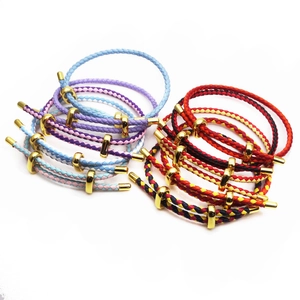 Minimalist Titanium Steel Microfiber Leather Braided Rope Bracelet For Men Women Adjustable Fashion Jewelry Handwoven Hand Bracelet