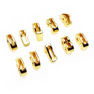 Detailed view of 10 gold-plated Arabic number pendants for DIY jewelry making