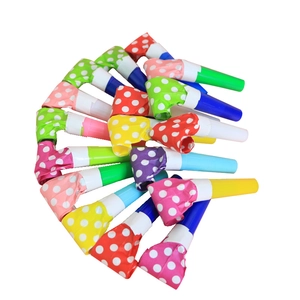 Colorful polka dot party blowouts in bulk for children birthday and event celebrations