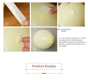 Guide détaillé étape par étape pour l'utilisation de pastilles adhésives pour ballons de fête