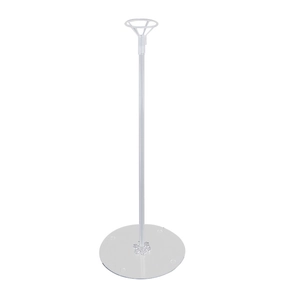 Clear acrylic balloon stand kit with round base and plastic support rod for table decor