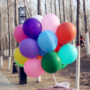 Vibrant 18-inch matte latex balloons set for wedding and birthday party decoration
