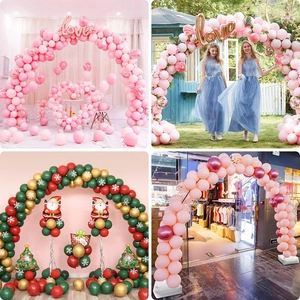 Balloon arch stand kit with stainless steel base for outdoor wedding party decor