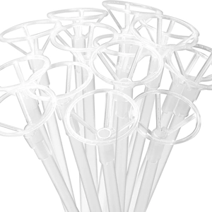 40cm transparent balloon stick with cup holder for party decorations and bobo balloon support