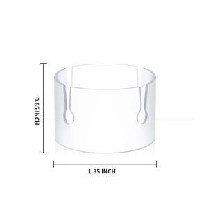 Transparente Ballonring-Clips mit 1,35 Zoll Durchmesser für Blumenbogen-Deko