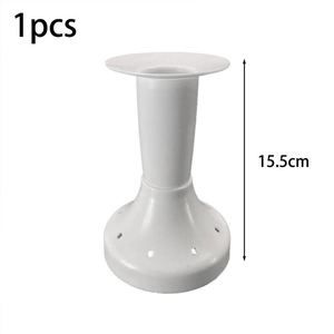 White 15.5cm balloon table stand with star cutouts for party table decorations