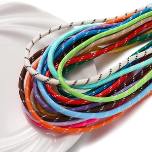 5mm bunte Polyester-Flechtkordeln mit Punktmuster für Bastelarbeiten und Accessoires