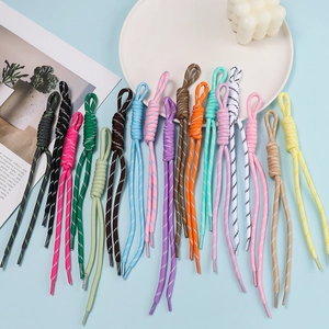 Colorful Polyester Braided Lanyard With Knot Design For DIY Keychain Bag Charm Phone Case Strap Hoodie Drawstring Replacement