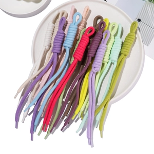 Colorful handmade braided rope lanyards with barrel knots for DIY bags and phones