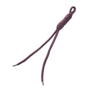 Handwoven dark purple braided cord for phone chains and bag charms DIY crafts