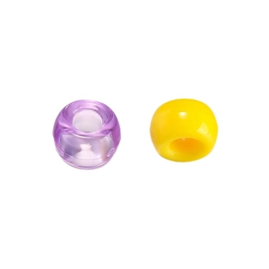 Colorful acrylic large hole candy beads for DIY jewelry making and handmade crafts