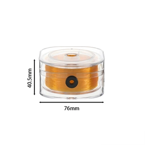 76x40,5mm Rolle orangefarbene elastische Kristallschnur für DIY-Schmuck und Perlen