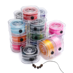 Filo Elastico per Perline Con Scatola Trasparente per Creazione di Gioielli Fai-da-te Filo Elastico Multicolore per Bracciale Collana