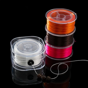 Filo elastico da 0,8mm in 4 colori con scatola dispenser trasparente per bigiotteria