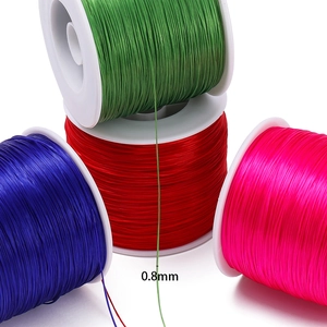 Vibrant 0.8mm elastic crystal string rolls for DIY jewelry and beaded bracelets