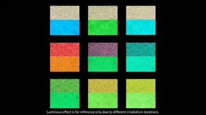 Luminous glowing stones for DIY landscape crafts in nine vivid fluorescent colors