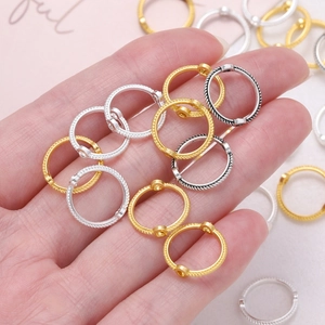 Connecteurs Double Trou en Alliage avec Cadre de Künstliche Perle Corde Torsadée pour Fabrication de Bijoux Bracelet Collier DIY