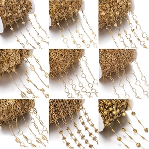 Stainless Steel DIY Jewelry Chain Star Moon Heart Butterfly Link Handmade Necklace Bracelet Making Craft Material Findings