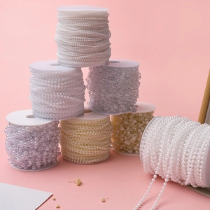 Ghirlanda a Catena in Similperla ABS per Decorazione Matrimonio Fai da Te Bouquet Artigianato Creazione Gioielli