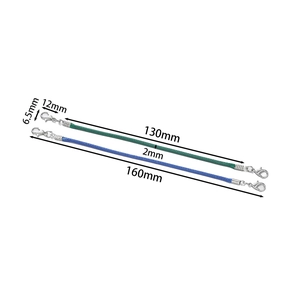 Colorful 2mm wax cord lanyards with silver lobster clasps in 130mm and 160mm lengths