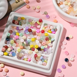 Perles en verre colorées 3x6mm en forme d'abaque pour la création de bijoux DIY