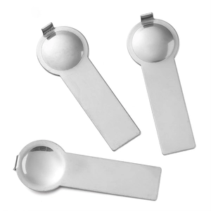 Macro shot of stainless steel modular bracelet assembly tools for DIY jewelry making