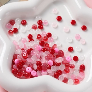 Macro de perles en verre colorées 3x6mm pour la fabrication de bijoux DIY et artisanat