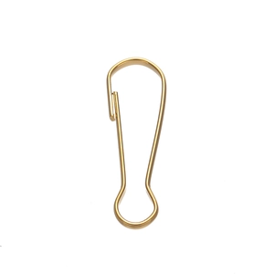 Pince métallique gourde dorée polie pour la création de bijoux et étiquettes habits