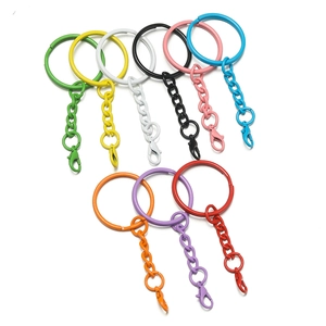 Detail von bunten lackierten Legierung Karabiner Schlüsselanhängern für DIY Zubehör