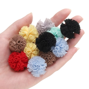 Pompons en résille élastique de 2,5 cm pour loisirs créatifs et accessoires de mode