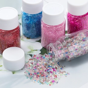 30g Crushed Glass Aurora Stones Iridescent Crystals For Nail Art Decoration DIY Crafts Resin Filling Decorative Stones