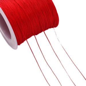 1.5mm red nylon cord roll for DIY jewelry making and Chinese knotting accessories