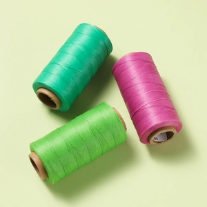 Filo cerato piatto da 0,8 mm in ciano, verde e viola per cucito pelle e fai-da-te