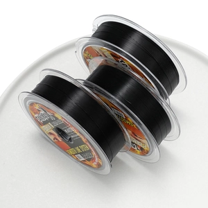 Three spools of high-strength black PE fiber jewelry wire for DIY necklace making
