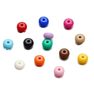 8mm colorful acrylic candy beads for DIY jewelry making and round spacers assortment