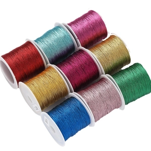 Múltiples carretes de hilo de bordar metálico de 6/12 hebras para joyería DIY
