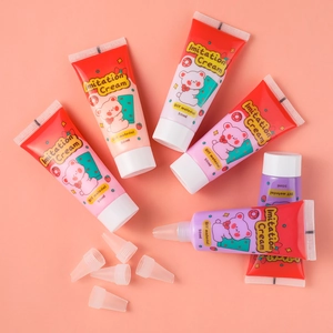 Tubo de pegamento crema DIY de 50ml con boquillas para decoraciones artesanales manuales