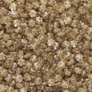 Detailansicht goldener Acryl-Blütenperlen für DIY-Schmuck und Accessoires