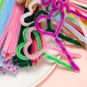 Multi Color Chenille Stems Plush Pipe Cleaners For Kids DIY Crafting Handmade Headband Materials Creative Art Supplies Copper Wire