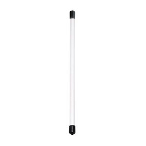 Protective clear plastic storage tube with black caps for stainless steel beading needles