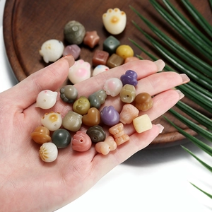 DIY Bodhi-Wurzel Perlen Set mit Katzenpfoten und Lotus-Dampfbrötchen Formen